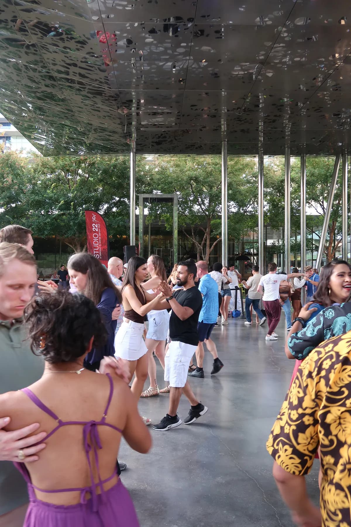 Crowded dance floor at a Studio 22 party
